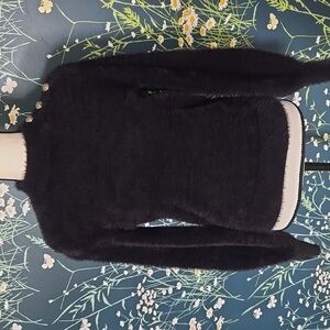 Banana Republic Black Fuzzy Sweater